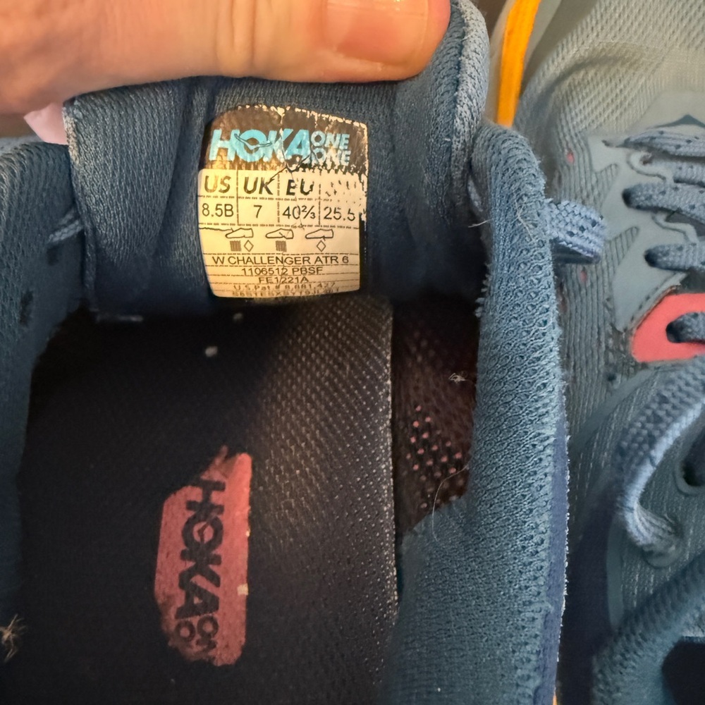 Hoka Blue and Pink Running Shoes - Picture 3 of 4